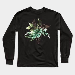 Watercolor Leaf Bouquet Long Sleeve T-Shirt